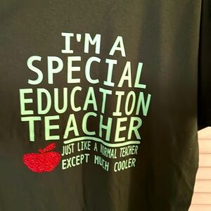 Teacher tee’s size medium-X-Large colors white or green